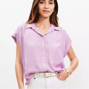 LOFT Dolman sleeve Button Down Shirt NWT